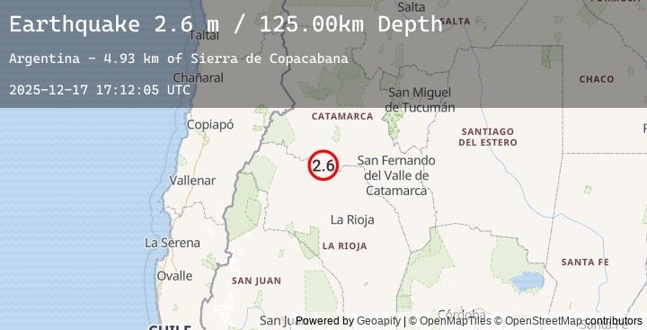 Map of CATAMARCA, ARGENTINA