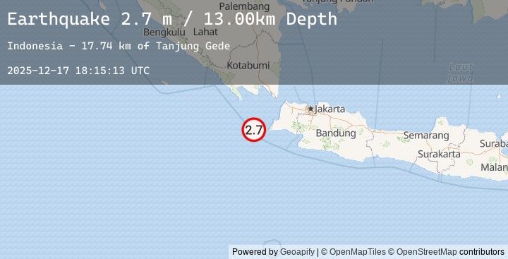 Map of SUNDA STRAIT, INDONESIA
