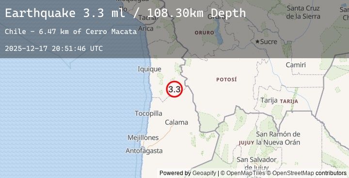 Map of TARAPACA, CHILE