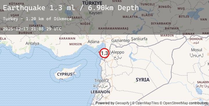 Map of TURKEY-SYRIA BORDER REGION
