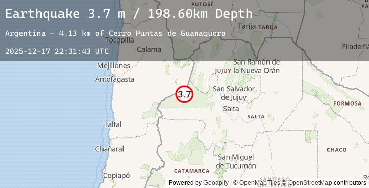 Map of SALTA, ARGENTINA