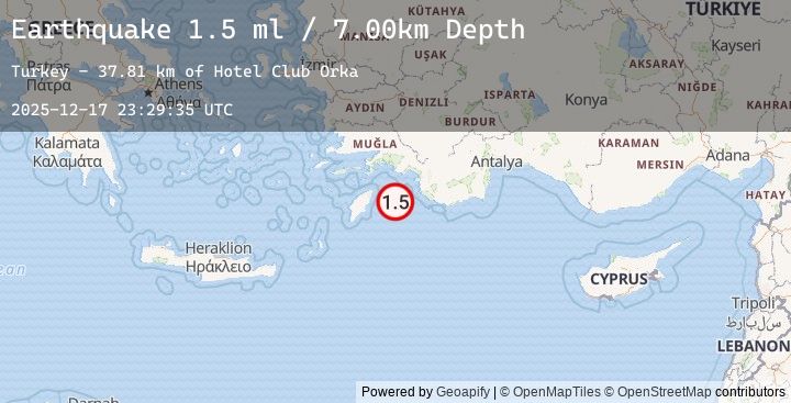 Map of DODECANESE IS.-TURKEY BORDER REG