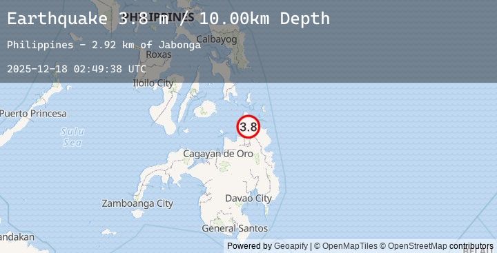 Map of MINDANAO, PHILIPPINES