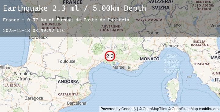 Map of NEAR SOUTH COAST OF FRANCE