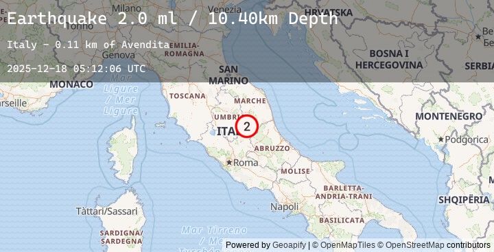 Map of CENTRAL ITALY
