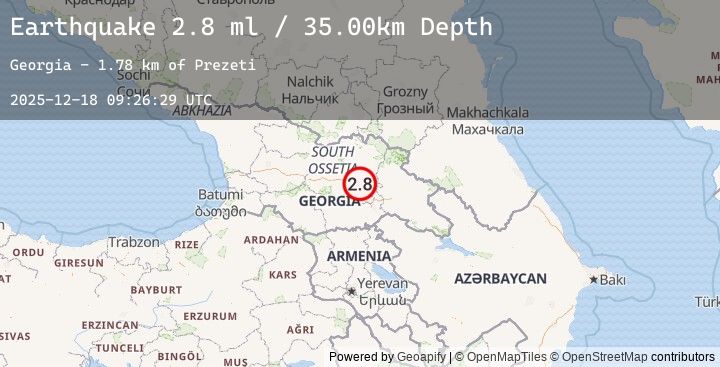 Map of GEORGIA (SAK'ART'VELO)