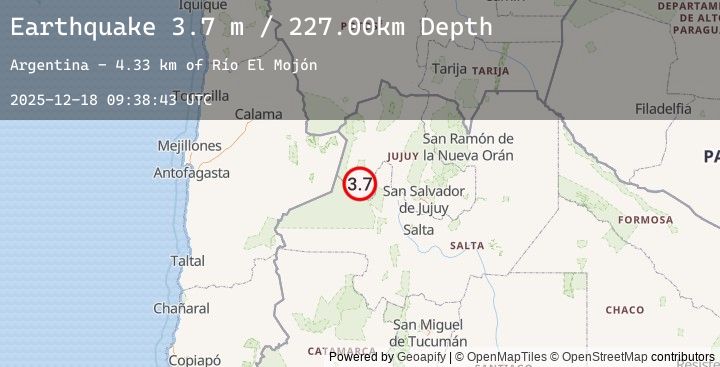 Map of JUJUY, ARGENTINA