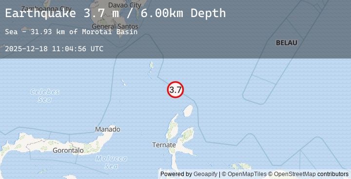 Map of KEPULAUAN TALAUD, INDONESIA