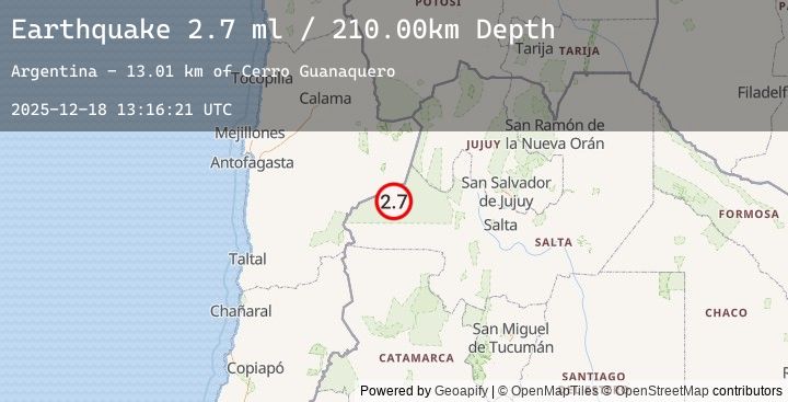 Map of SALTA, ARGENTINA
