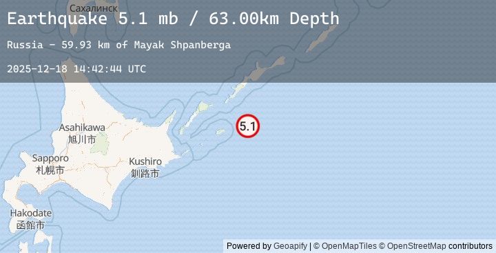 Map of KURIL ISLANDS