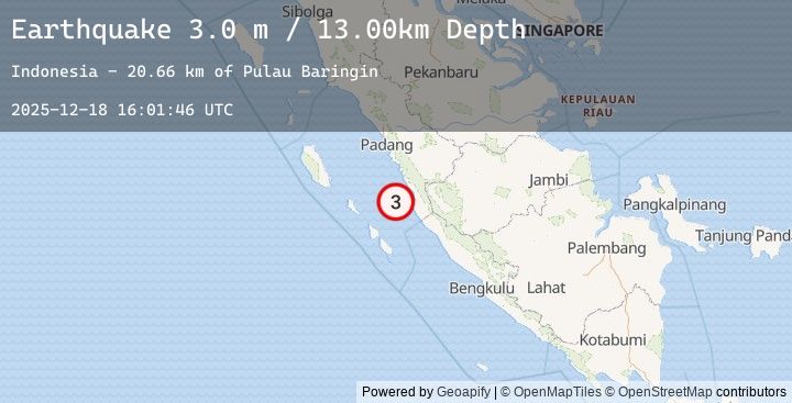 Map of KEP. MENTAWAI REGION, INDONESIA