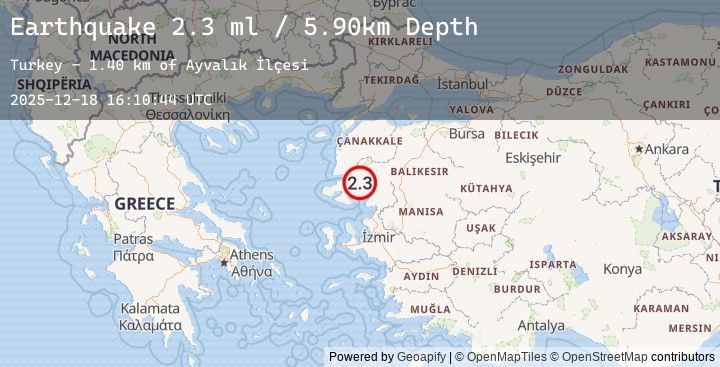Map of NEAR THE COAST OF WESTERN TURKEY