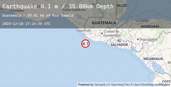 Map of OFFSHORE GUATEMALA