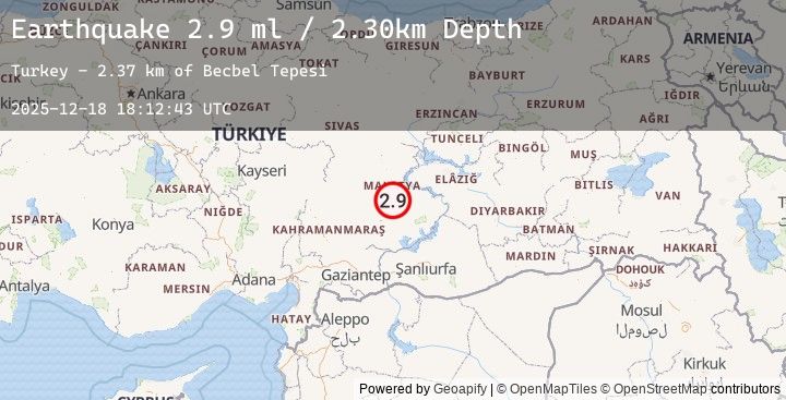 Map of EASTERN TURKEY