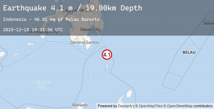 Map of MINDANAO, PHILIPPINES