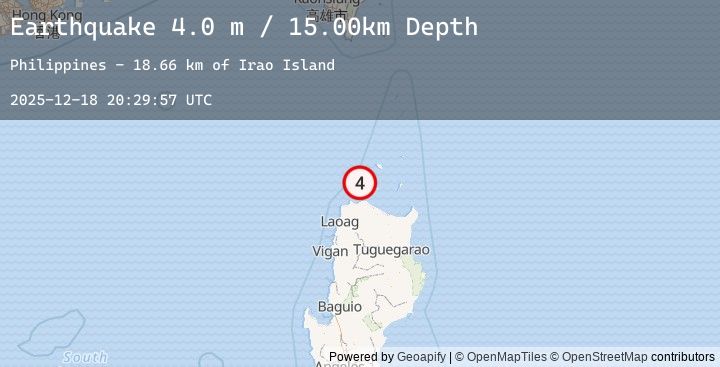 Map of LUZON, PHILIPPINES