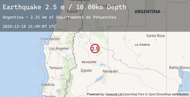 Map of NEUQUEN, ARGENTINA