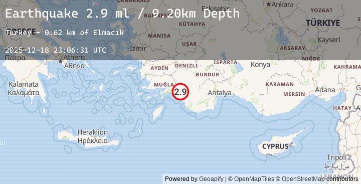 Map of DODECANESE IS.-TURKEY BORDER REG