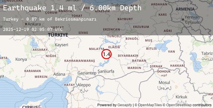Map of EASTERN TURKEY