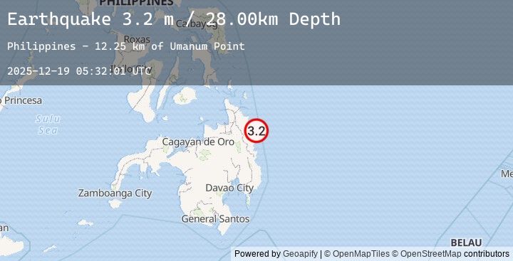 Map of MINDANAO, PHILIPPINES