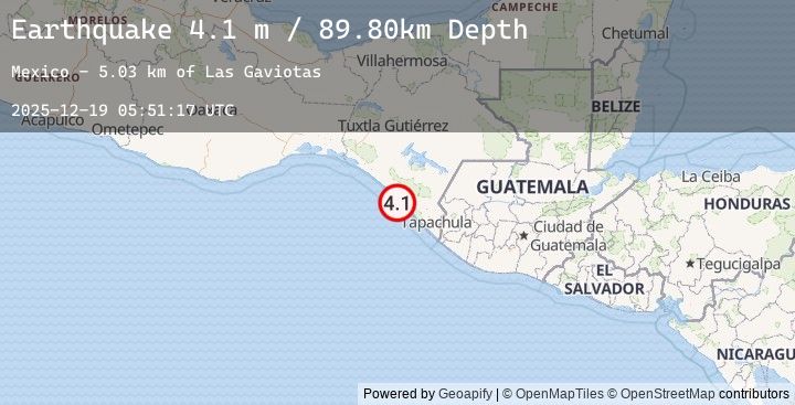 Map of OFFSHORE CHIAPAS, MEXICO