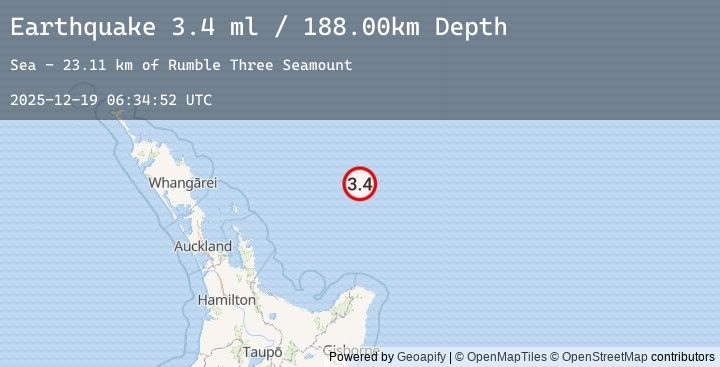 Map of OFF E. COAST OF N. ISLAND, N.Z.