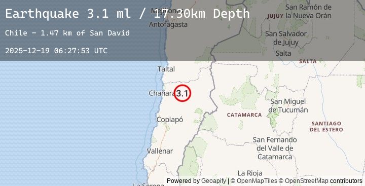 Map of ATACAMA, CHILE