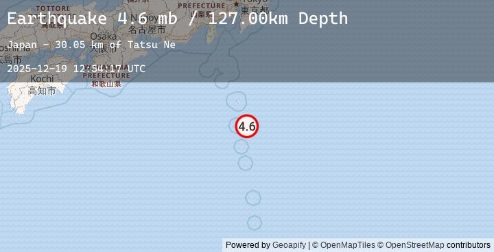 Map of IZU ISLANDS, JAPAN REGION
