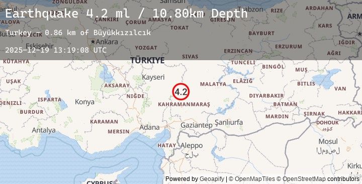 Map of CENTRAL TURKEY