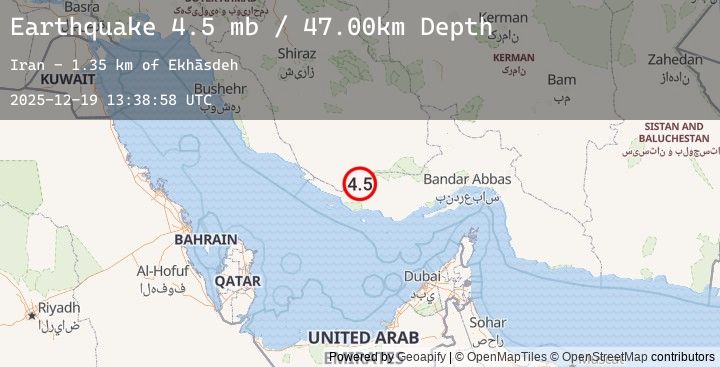 Map of SOUTHERN IRAN