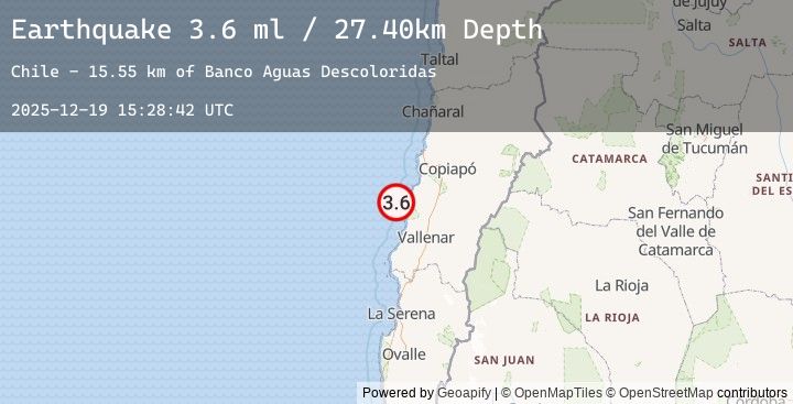 Map of OFFSHORE ATACAMA, CHILE