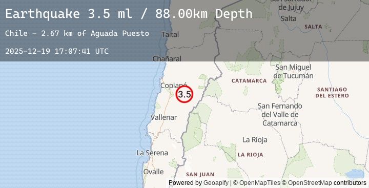 Map of ATACAMA, CHILE