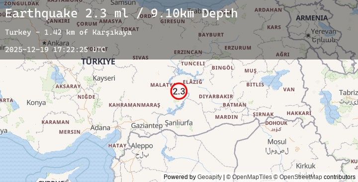 Map of EASTERN TURKEY