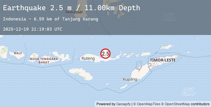 Map of FLORES REGION, INDONESIA