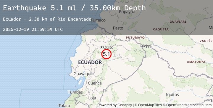 Map of ECUADOR