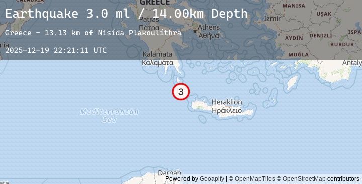 Map of CRETE, GREECE