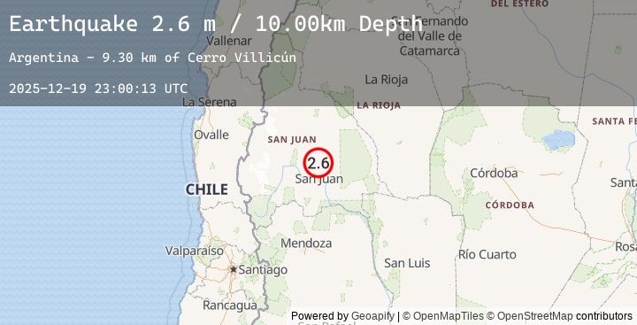 Map of SAN JUAN, ARGENTINA