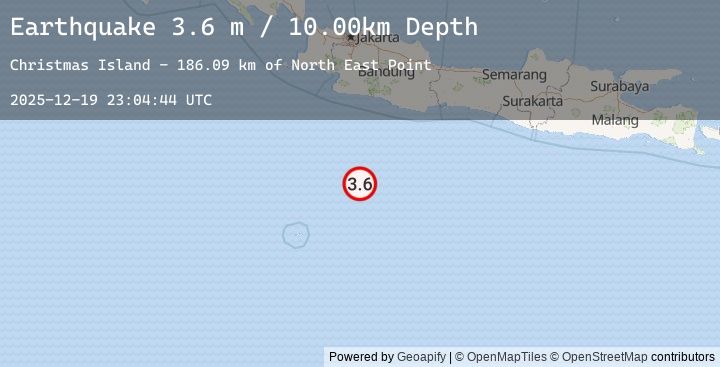 Map of SOUTH OF JAVA, INDONESIA