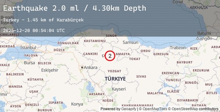 Map of CENTRAL TURKEY