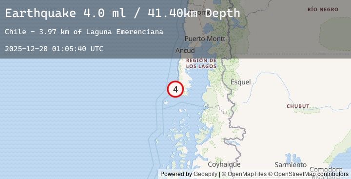 Map of ISLA CHILOE, LOS LAGOS, CHILE