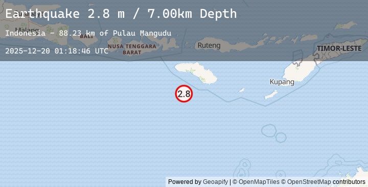 Map of SUMBA REGION, INDONESIA