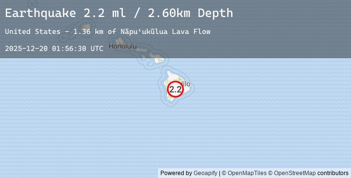 Map of ISLAND OF HAWAII, HAWAII