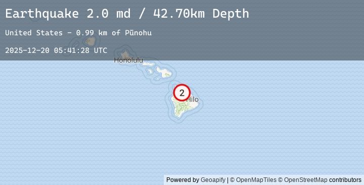 Map of ISLAND OF HAWAII, HAWAII