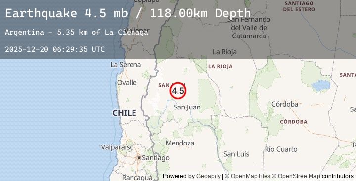 Map of SAN JUAN, ARGENTINA