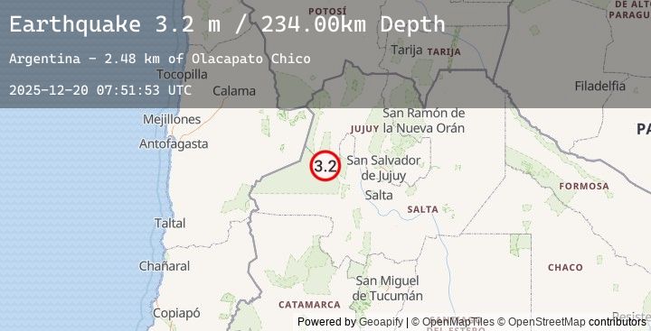 Map of SALTA, ARGENTINA