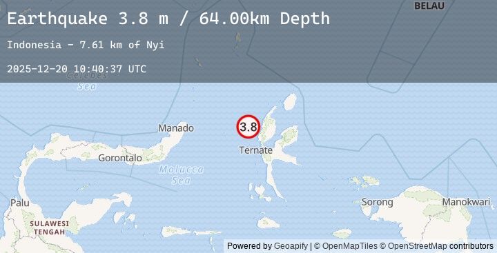 Map of HALMAHERA, INDONESIA