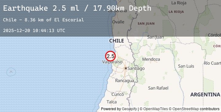 Map of OFFSHORE VALPARAISO, CHILE