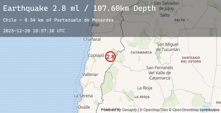 Map of ATACAMA, CHILE