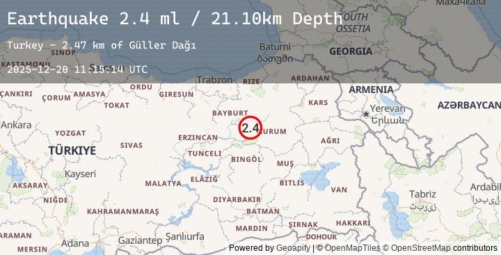 Map of EASTERN TURKEY