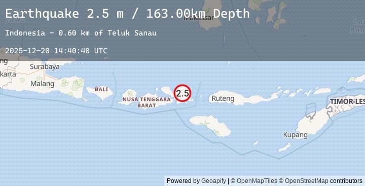 Map of SUMBAWA REGION, INDONESIA